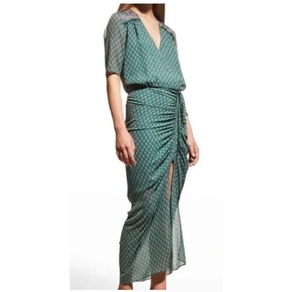 Veronica Beard Dresses & Skirts - Veronica Beard Green Paisley Mariposa Dress in Seaglass Multi- Size 2 NWT